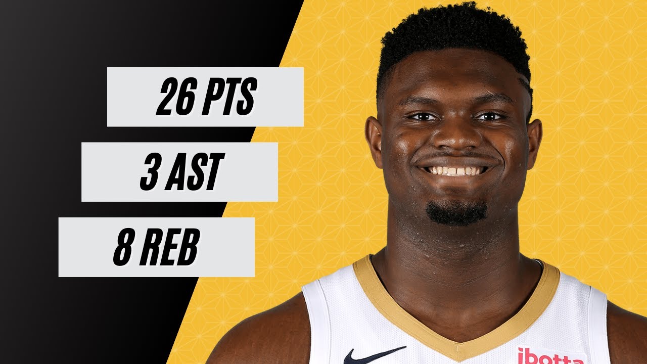 ZION WILLIAMSON HIGHLIGHTS (26 PTS 3 AST 8 REB) vs DETROIT PISTONS