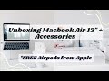 [Unboxing] MacBook Air 13" 2020 💻📦 and AirPods + accessories (Shopee) ☕️📦 | Philippines