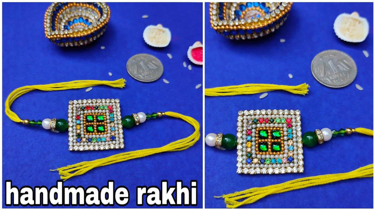DIY RAKHI | HANDMADE RAKHI | RAKHI MAKING | HOW TO MAKE RAKHI | HOW TO ...