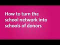 How to turn the school network into schools of donors