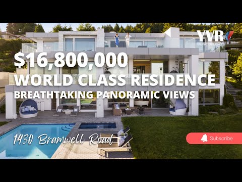 Touring a $16,800,000 WORLD CLASS residence in West Vancouver | 1430 Bramwell Road