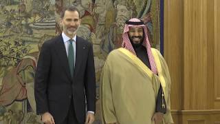 S.M. el Rey recibió al Príncipe Heredero de Arabia Saudí, Mohamed bin Salman