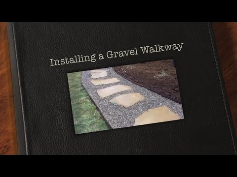 Installing a River Rock Walking Path