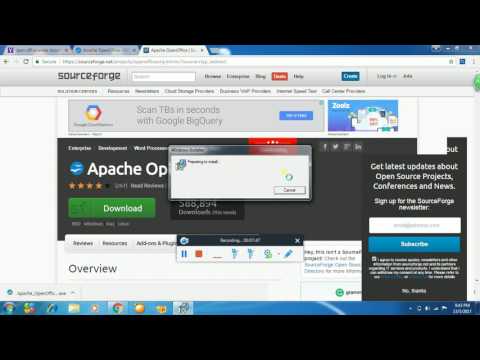 Installation of OpenOffice Writer