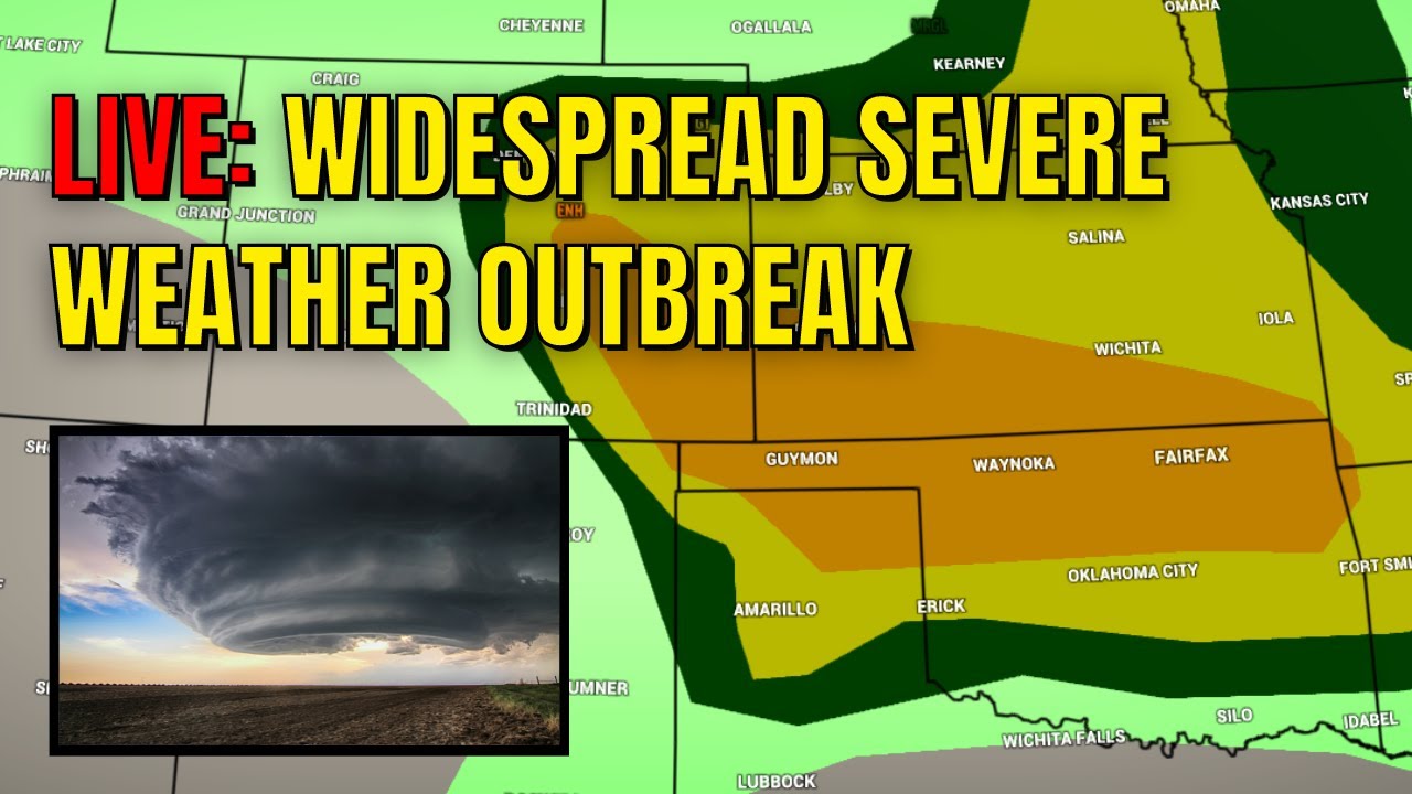 LIVE: WIDESPREAD SEVERE WEATHER outbreak likely through tonight - YouTube