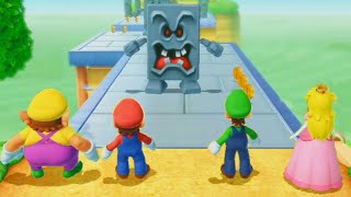 Super Mario Party - Wario Vs Mario Vs Luigi Vs Peach(Master Cpu)| Cartoons Mee