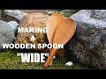 【woodcraft】Making a wooden spoon. 職人技！職人歴１４年、木工の伝統工芸職人が作る。木のしゃもじの作り方。ひろいタイプ。料理ベラ。