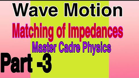 Wave Motion l BSc Physics l Master Cadre Physics l NEET Physics