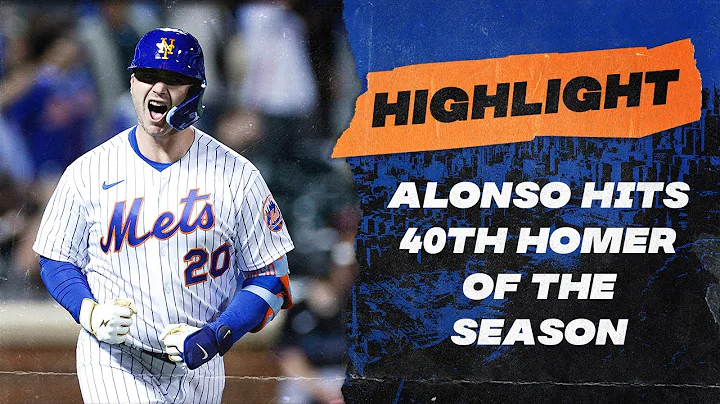 Alonso Hits 40th Homer of the Season