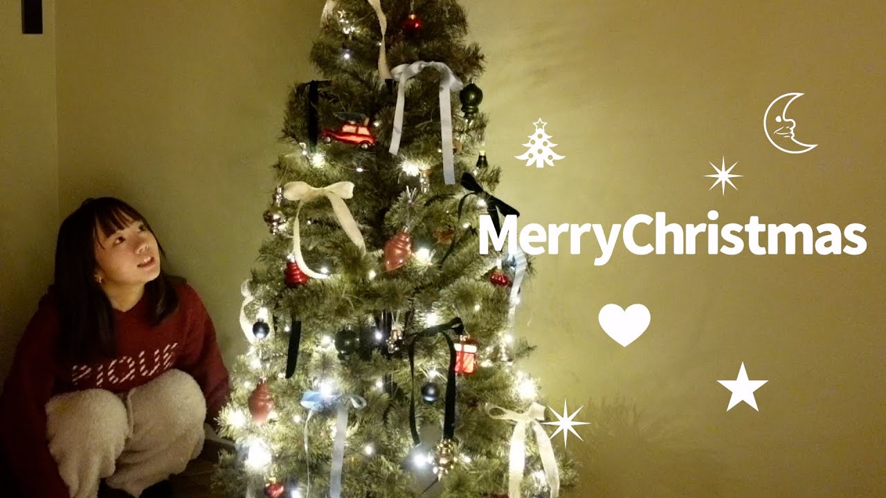 お家をクリスマスに変えた日🎄✨リボンツリー飾ったよ🎀