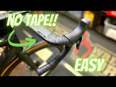 How to Wrap Handlebars on a Road bike (SUPACAZ) REVERSE WRAP NO TAPE SPECIALIZED TARMAC SL7