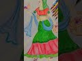 Shorts a woman potriat colouring with luna staedtler shorts