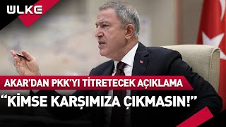 Bakan Akardan Pkkyı Titretecek Açıklama: \