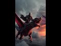 Dragon attack and warrior fight  #aigenerated #aivideo #animallife #dragon