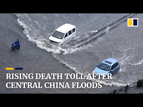 Death toll continues to rise after floods in central China that displaced over 1.2 million people