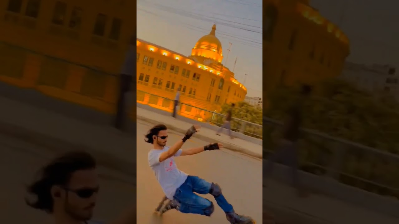 Karachi street skating | Black Skater | Sheraz Skater | 