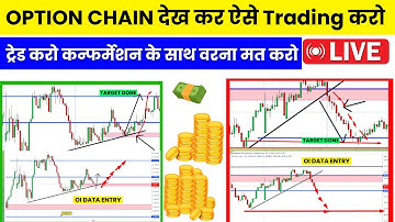OPTION CHAIN देख कर ऐसे Trading करो | Open interest | Volume | Change in Open interest | Entry setup