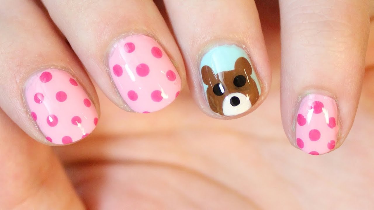 1. Cute Bear Nail Art Designs - wide 5