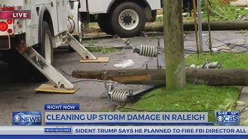 Trees, power line down in Raleigh after Thursday night storms