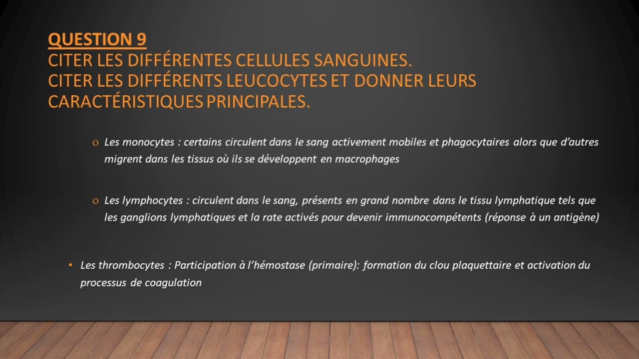 UU 2.5 Processus infectieux et inflammatoires- Questionnaire de révisions