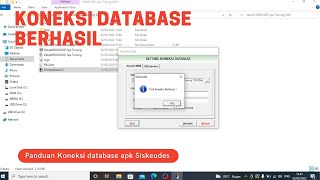 Cara Koneksi Database pada Aplikasi Siskeudes tahun 2022