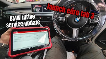 launch euro tab 3 BMW I drive service history update