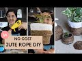 Jute rope DIY products for Free! Jute Planter & Decor items