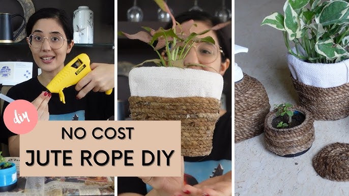 Easy DIY Basket Planter 🌱 How To Make A Cheap Basket Plant Pot 🌿 DIY Boho  Decor 