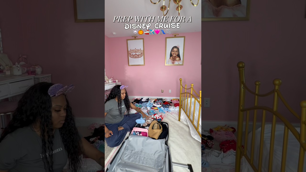 Get ready with us to go on our FIRST DISNEY CRUISE ❤️ (full video on my channel)
