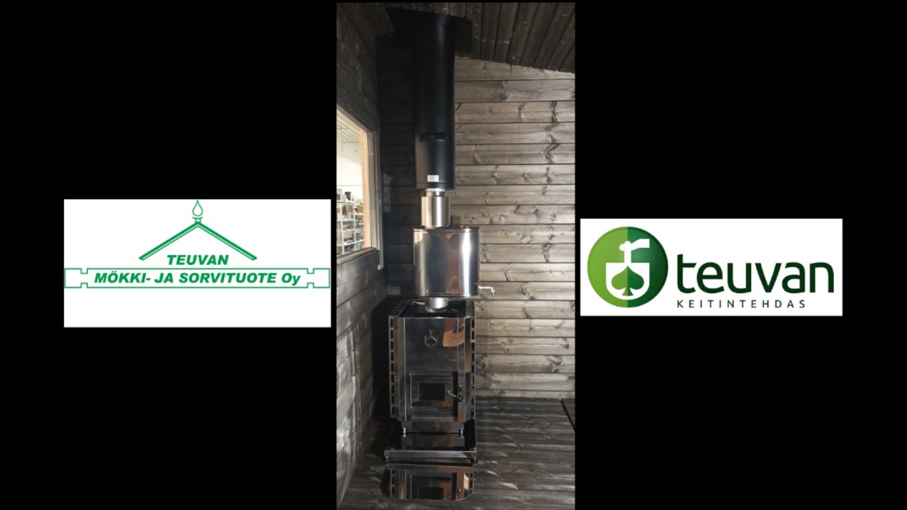 Teuvan Parra savupiipun asennus Parra kiukaan kanssa - Teuvan Parra Chimney installation