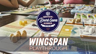 Wingspan playthrough | Engine building game by Stonemaier Games