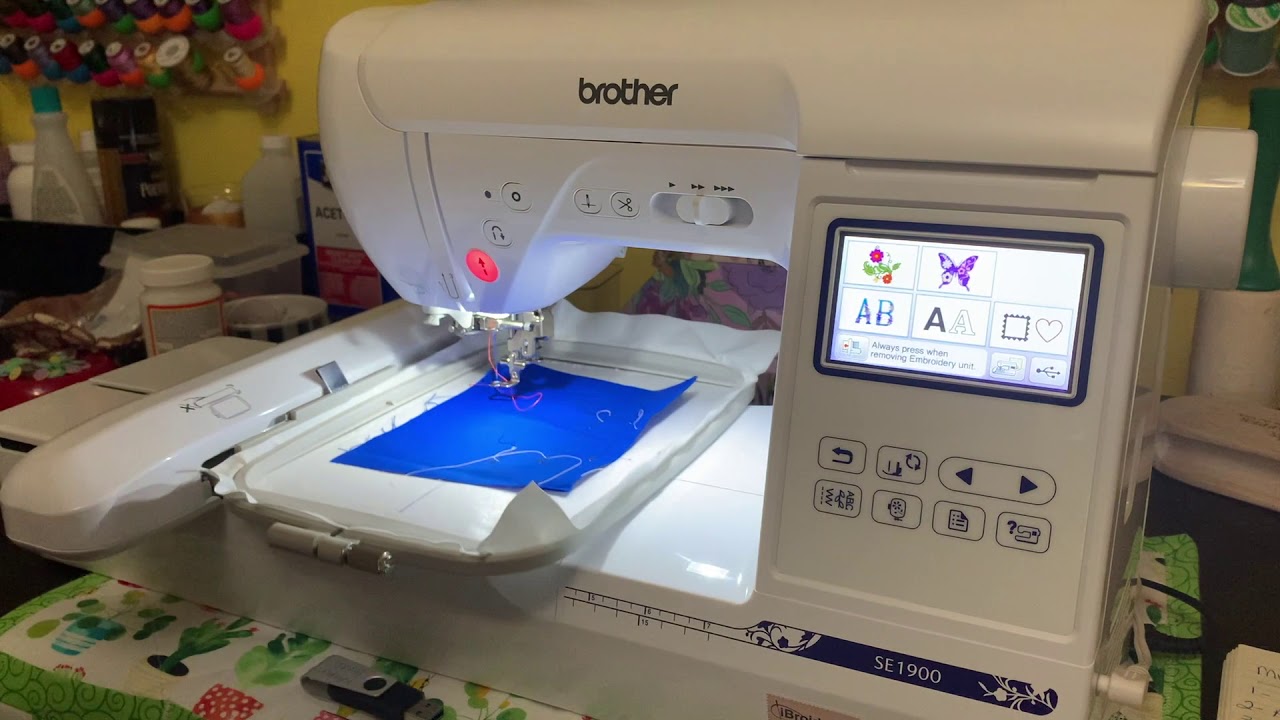 Saving Embroidery Files on the SE1900 YouTube