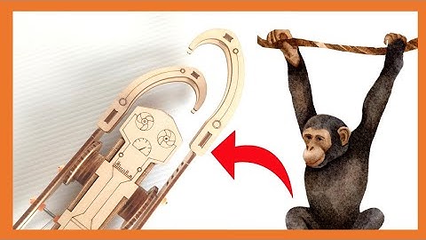 Funny Monkey Robotic With Easy Steps Wooden DIY Project Science DC Motor