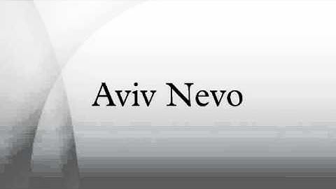 Aviv Nevo