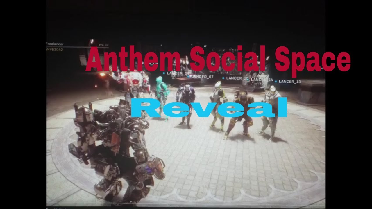 Anthem Update: Anthem social space reveal, code give away to anybody, 2 left.