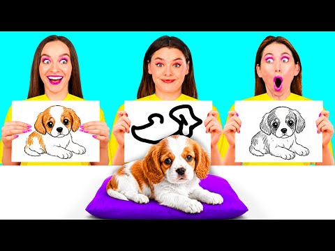 Who Draws it Better Take The Prize | Funny Hacks for Drawing by GoFun Challenge