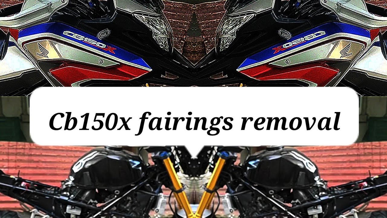 Honda cb150x fairings removal step by step tutorial video YouTube