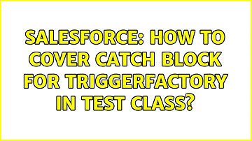 Salesforce: How to cover Catch block for triggerfactory in Test class?