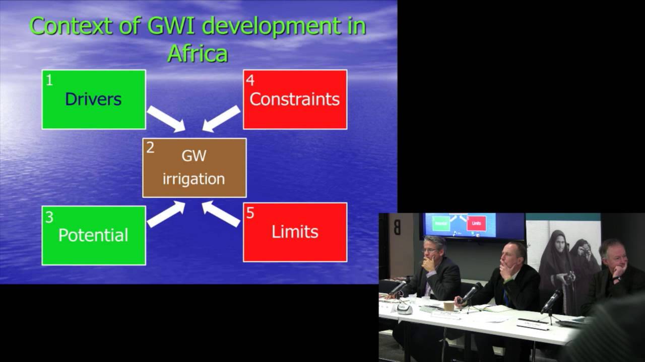 Dr Bruce Lankford UEA & Dr Karen Villholth IMWI - Africa's 'hidden water'