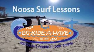 Surfing Lesson at Noosa Heads