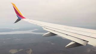 Southwest B737-700 Landing and Taxi Reagan-National (DCA)