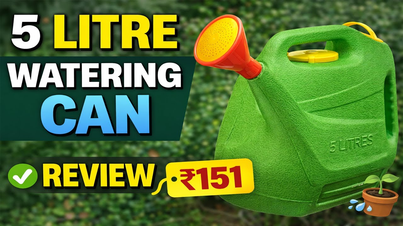 5 Litre Garden Watering Can Review 💧 | Budget Gardening Tool Under ₹200