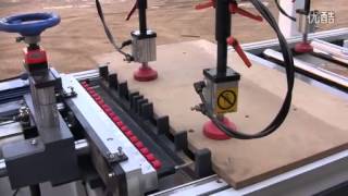 two rows boring machine