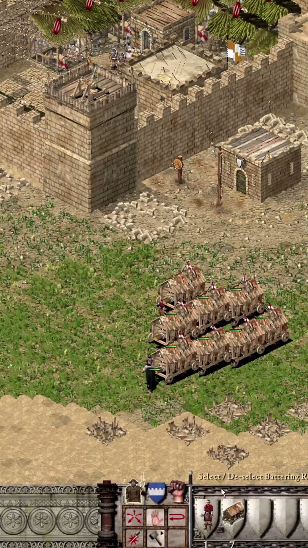 Breaking Enemy Defence With Battering Ram | Stronghold Crusader