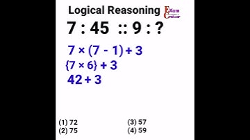 Missing Number Reasoning Tricks,  Number Analogy #ssc_cgl #Exam_cracker #shorts #Reasoning_Analogy
