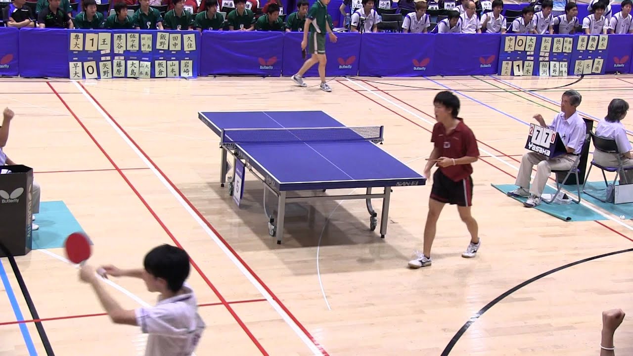 Table Tennis　藤原康明  × 厚谷武志 関東学生卓球2012-907