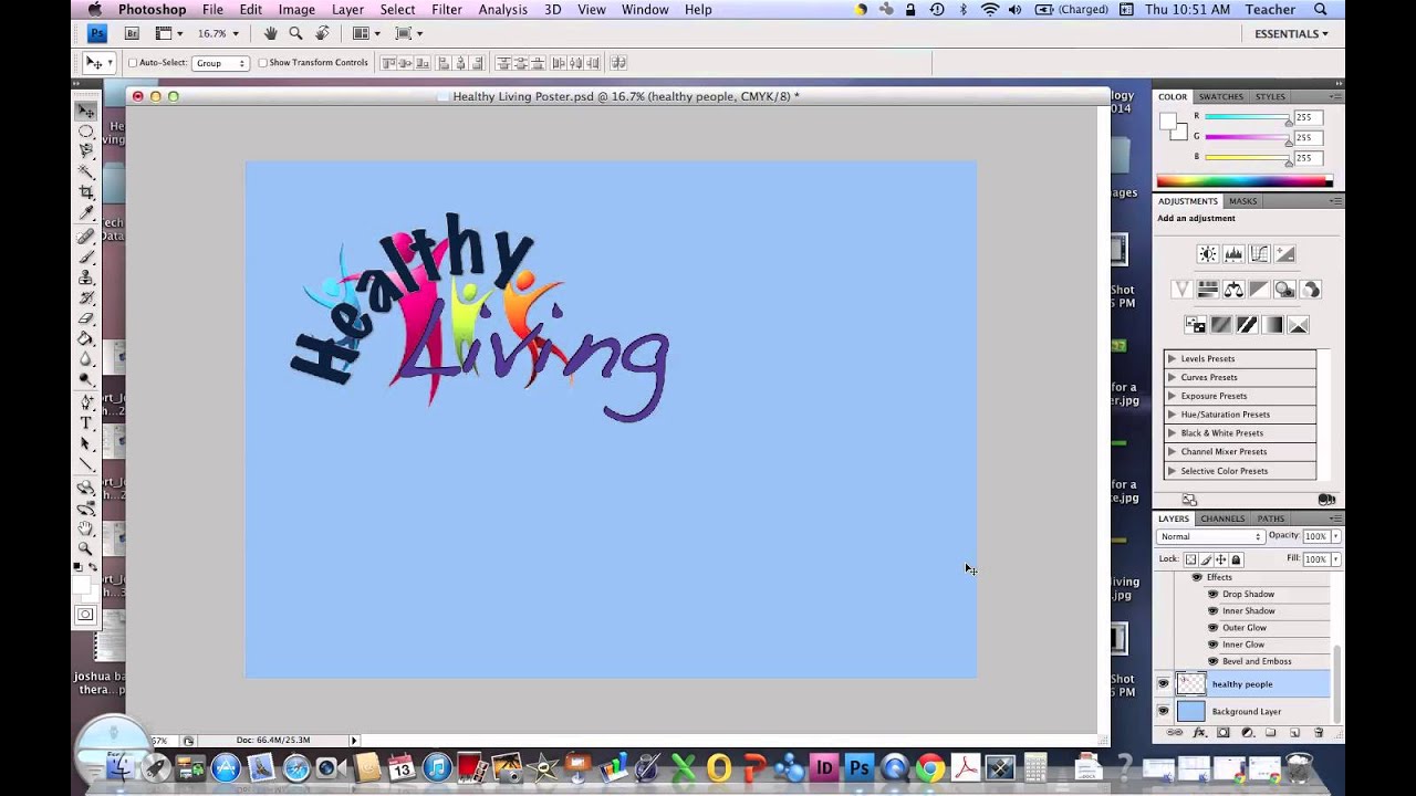 Inserting images into poster in YouTube