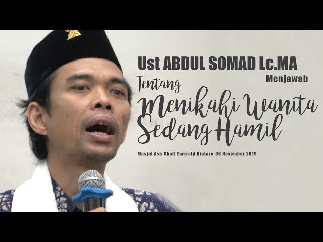 Ust ABDUL SOMAD Lc.MA Menjawab tentang Menikahi Wanita Hamil class=