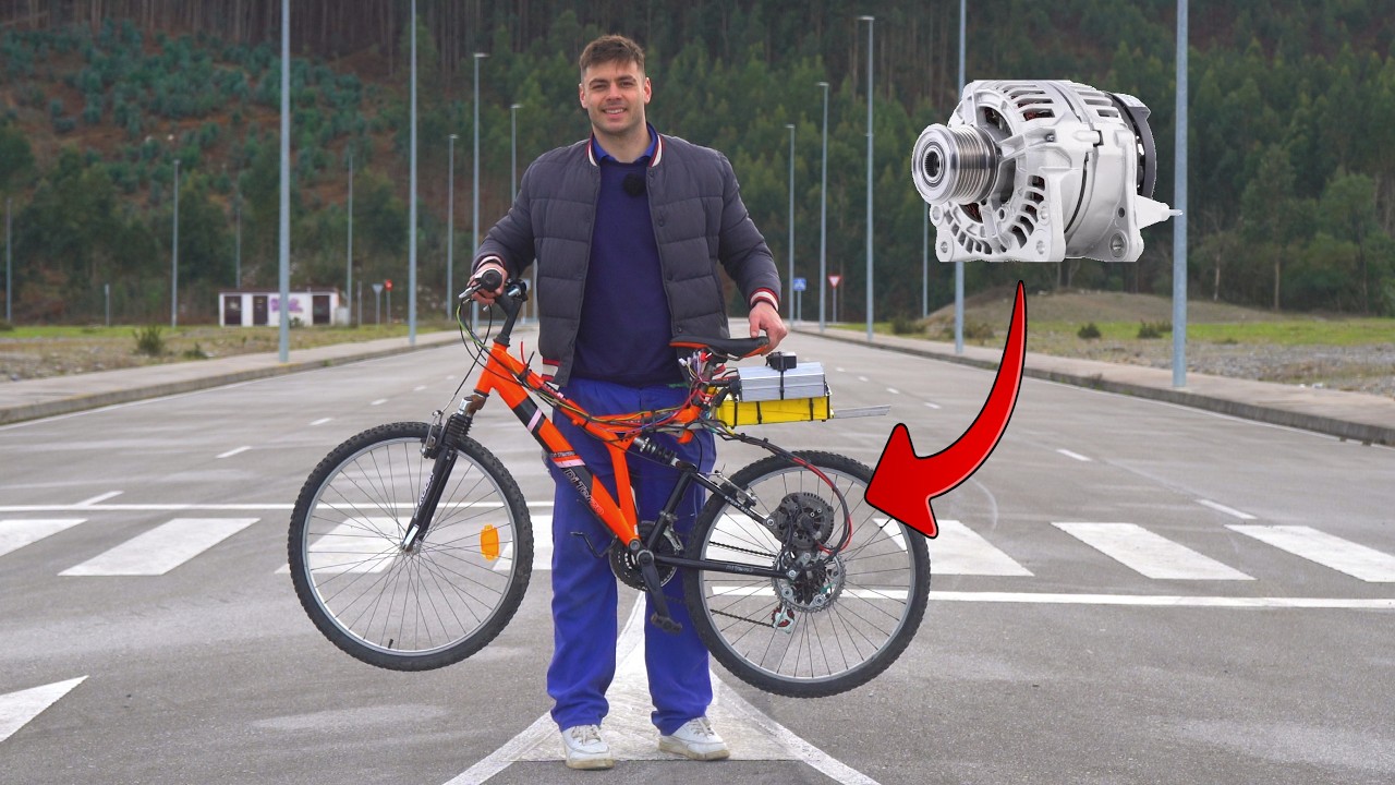 Cómo hacer una BICI ELÉCTRICA con un ALTERNADOR