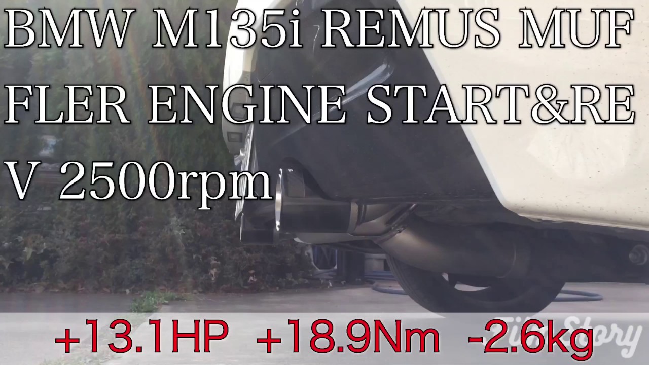 BMW F20 M135i REMUS MUFFLER - YouTube